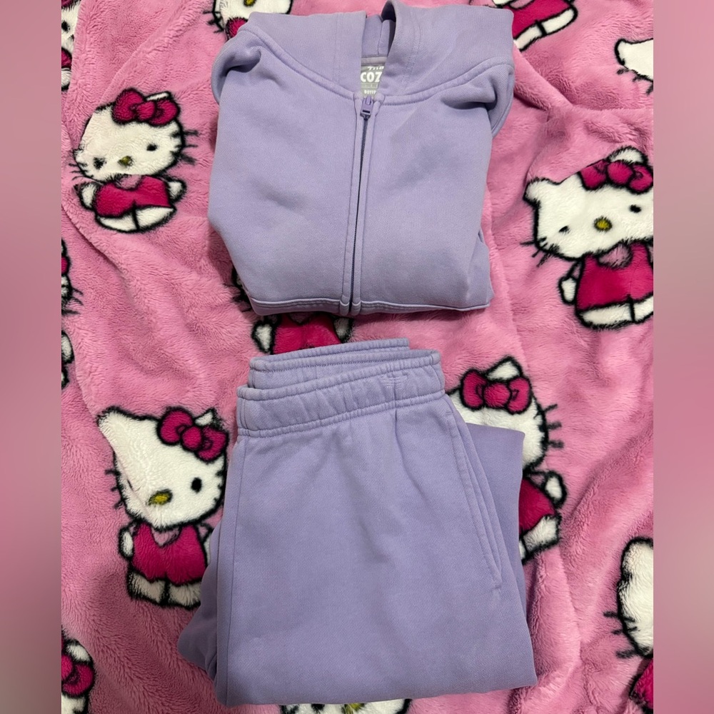 Purple Aritzia Jogger Set